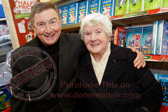 Father Brian Darcy launches his new book, Gold Collection, at Eason's, Enniskillen.