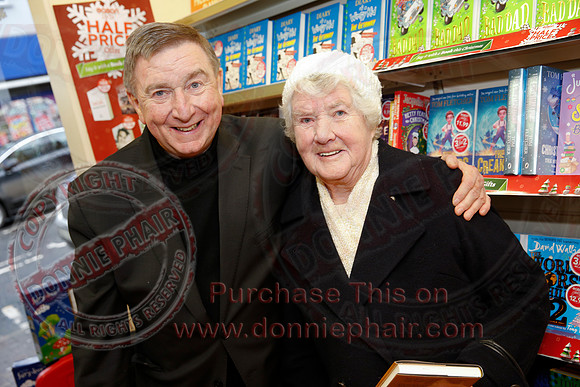Father Brian Darcy launches his new book, Gold Collection, at Eason's, Enniskillen.