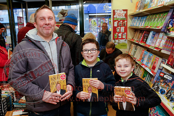 Father Brian Darcy launches his new book, Gold Collection, at Eason's, Enniskillen.