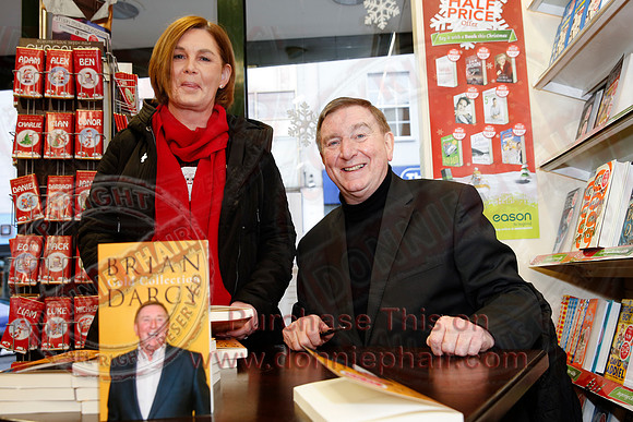 Father Brian Darcy launches his new book, Gold Collection, at Eason's, Enniskillen.