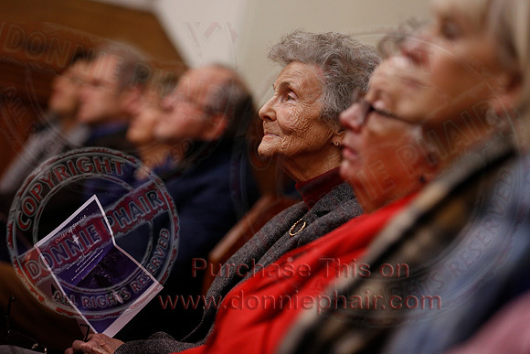 Carol singing in the Presbyterian Church Enniskillen.