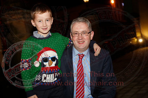 Carol singing in the Presbyterian Church Enniskillen.