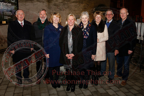 Carol singing in the Presbyterian Church Enniskillen.