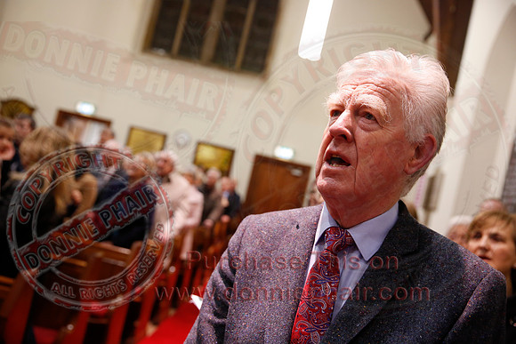 Carol singing in the Presbyterian Church Enniskillen.