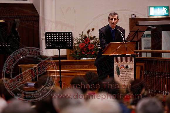 Carol singing in the Presbyterian Church Enniskillen.