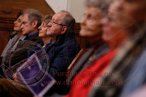 Carol singing in the Presbyterian Church Enniskillen.