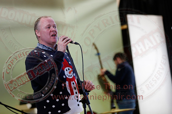 The Whsitlin' Donkeys performing at St. Kevin's College.