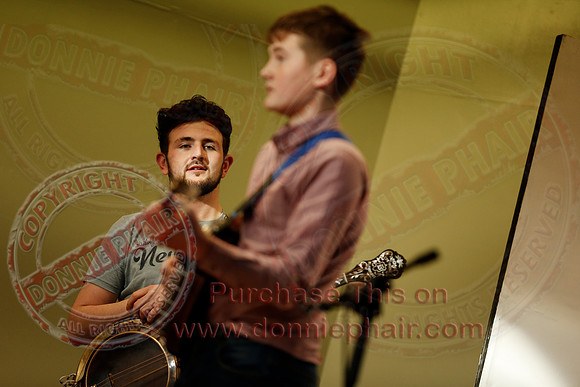 The Whsitlin' Donkeys performing at St. Kevin's College.