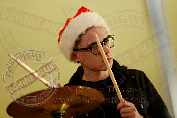 The Whsitlin' Donkeys performing at St. Kevin's College.