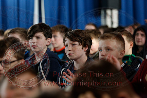The Whsitlin' Donkeys performing at St. Kevin's College.