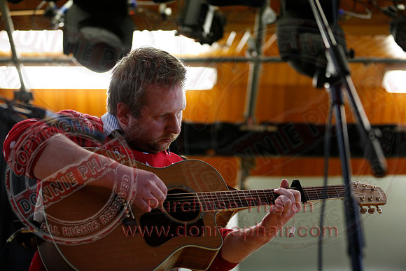 The Whsitlin' Donkeys performing at St. Kevin's College.