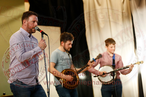 The Whsitlin' Donkeys performing at St. Kevin's College.