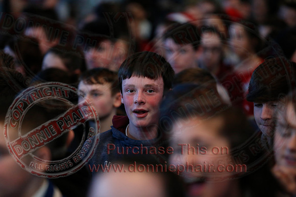 The Whsitlin' Donkeys performing at St. Kevin's College.