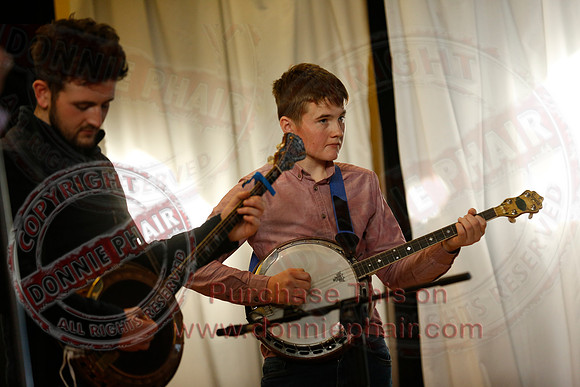 The Whsitlin' Donkeys performing at St. Kevin's College.