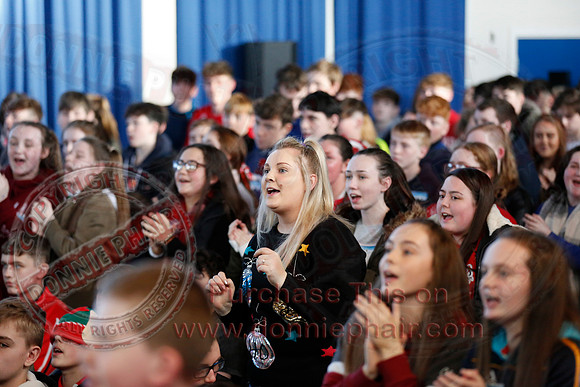 The Whsitlin' Donkeys performing at St. Kevin's College.