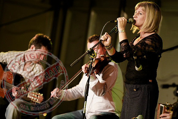 Sharon Shannon and Eleanor Shanley at the Newtownbutler Festival.