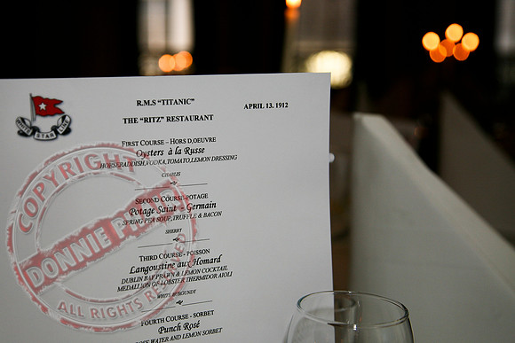 Titanic Dinner in Blakes of the Hollow.