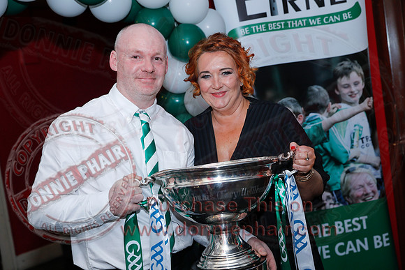 Fermanagh Hurlers receive Lory Meagher Cup Winners Medals in Mahons Hotel-56