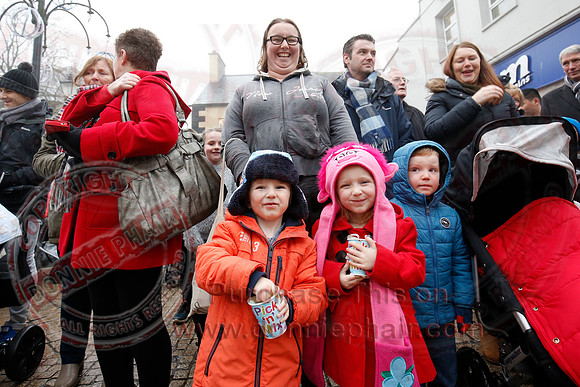 Switching on Christmas Lights in Enniskillen