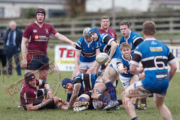 Enniskillen 1st XV (6) V Coleraine 1st XV (0) in Ulster Rugby Championship Division One-14