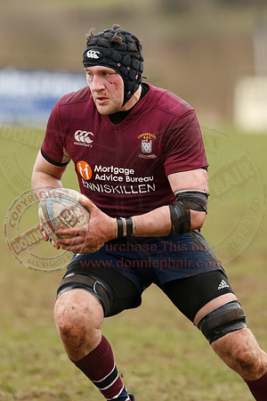 Enniskillen 1st XV (6) V Coleraine 1st XV (0) in Ulster Rugby Championship Division One-37