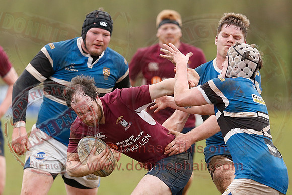 Enniskillen 1st XV (6) V Coleraine 1st XV (0) in Ulster Rugby Championship Division One-41