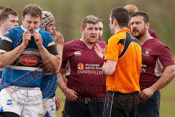 Enniskillen 1st XV (6) V Coleraine 1st XV (0) in Ulster Rugby Championship Division One-43