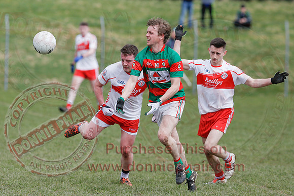 St. Pats Donagh (1-10) V Lisnaskea (0-05) in Senior GAA Football League Division One.-18
