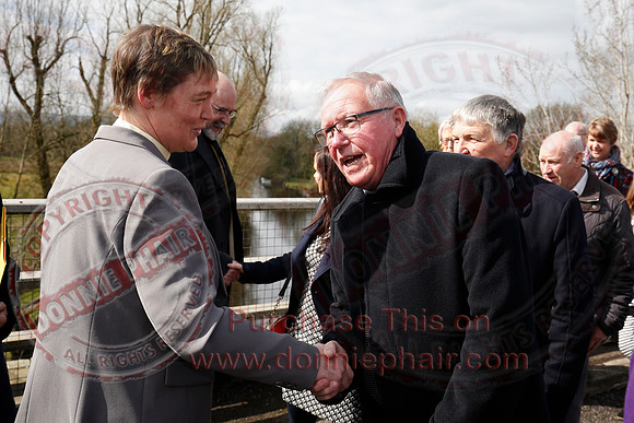Senator George Mitchell returns to the Peace Bridge outside Belturbet 20 years after The Good Friday Agreement-6