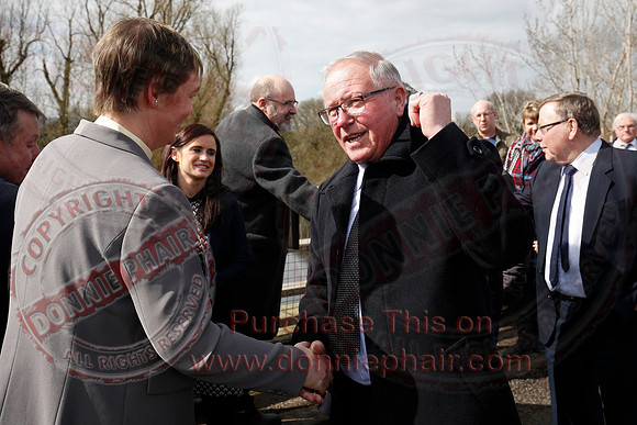 Senator George Mitchell returns to the Peace Bridge outside Belturbet 20 years after The Good Friday Agreement-7