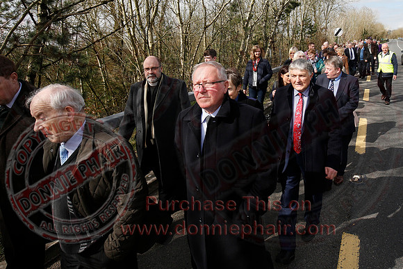 Senator George Mitchell returns to the Peace Bridge outside Belturbet 20 years after The Good Friday Agreement-11
