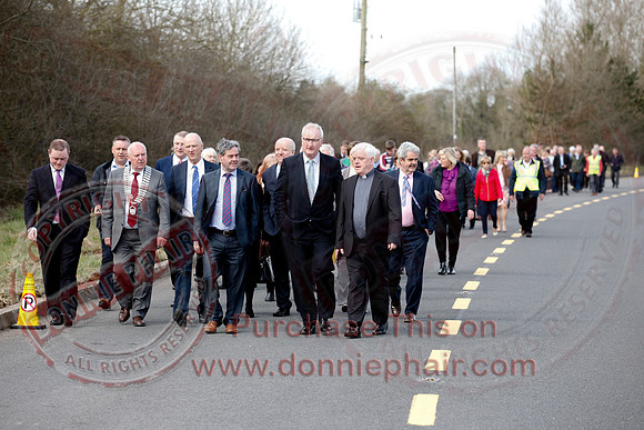 Senator George Mitchell returns to the Peace Bridge outside Belturbet 20 years after The Good Friday Agreement-14