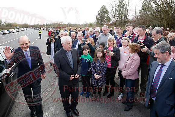 Senator George Mitchell returns to the Peace Bridge outside Belturbet 20 years after The Good Friday Agreement-24