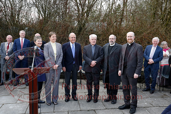 Senator George Mitchell returns to the Peace Bridge outside Belturbet 20 years after The Good Friday Agreement-30