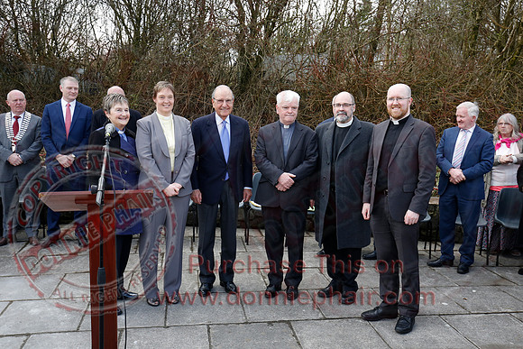 Senator George Mitchell returns to the Peace Bridge outside Belturbet 20 years after The Good Friday Agreement-31