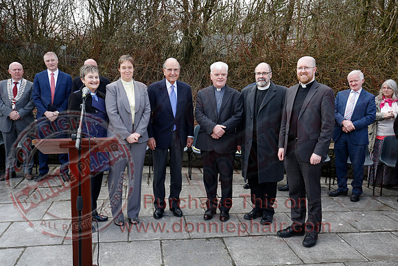 Senator George Mitchell returns to the Peace Bridge outside Belturbet 20 years after The Good Friday Agreement-32