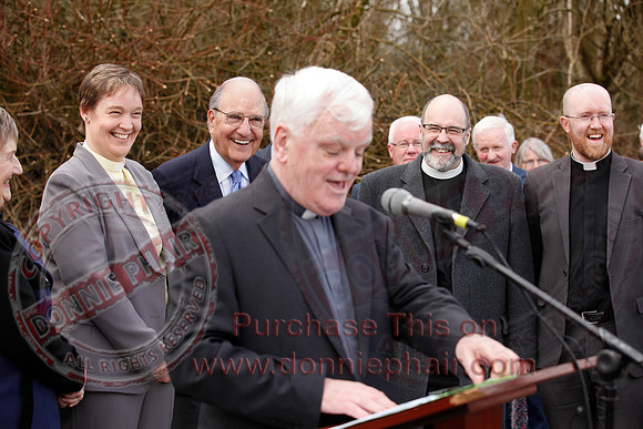 Senator George Mitchell returns to the Peace Bridge outside Belturbet 20 years after The Good Friday Agreement-33