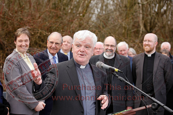 Senator George Mitchell returns to the Peace Bridge outside Belturbet 20 years after The Good Friday Agreement-34