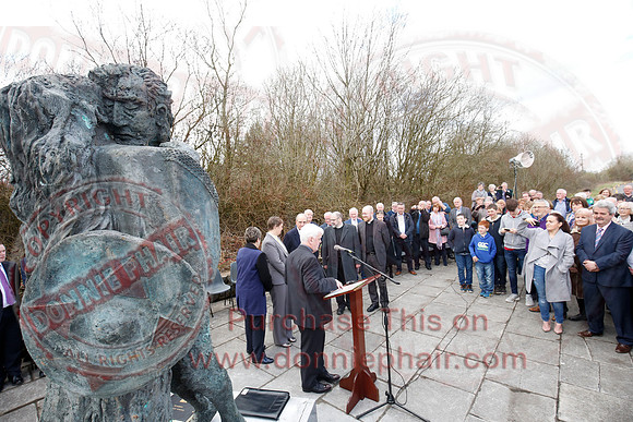 Senator George Mitchell returns to the Peace Bridge outside Belturbet 20 years after The Good Friday Agreement-35