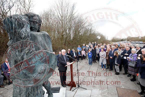 Senator George Mitchell returns to the Peace Bridge outside Belturbet 20 years after The Good Friday Agreement-38