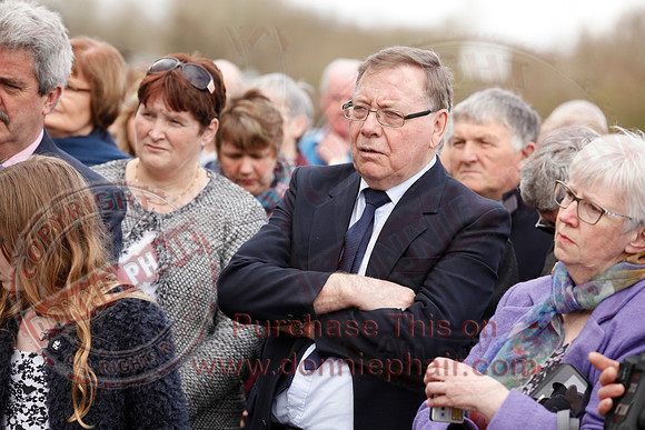 Senator George Mitchell returns to the Peace Bridge outside Belturbet 20 years after The Good Friday Agreement-40