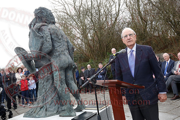 Senator George Mitchell returns to the Peace Bridge outside Belturbet 20 years after The Good Friday Agreement-50