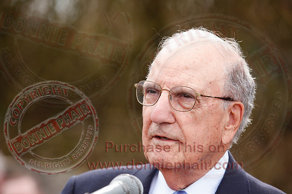 Senator George Mitchell returns to the Peace Bridge outside Belturbet 20 years after The Good Friday Agreement-54