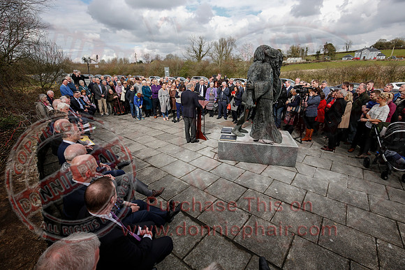 Senator George Mitchell returns to the Peace Bridge outside Belturbet 20 years after The Good Friday Agreement-61