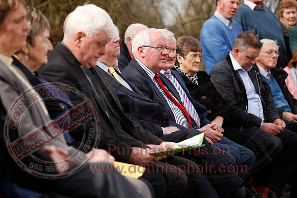 Senator George Mitchell returns to the Peace Bridge outside Belturbet 20 years after The Good Friday Agreement-62