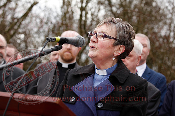 Senator George Mitchell returns to the Peace Bridge outside Belturbet 20 years after The Good Friday Agreement-75
