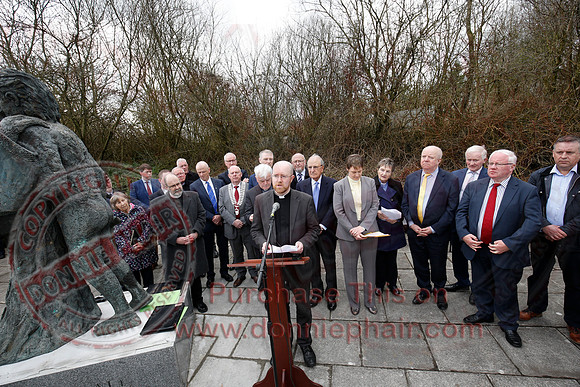 Senator George Mitchell returns to the Peace Bridge outside Belturbet 20 years after The Good Friday Agreement-80