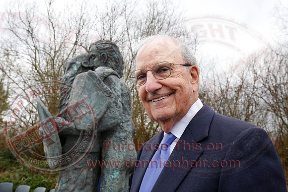 Senator George Mitchell returns to the Peace Bridge outside Belturbet 20 years after The Good Friday Agreement-92