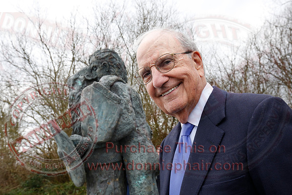 Senator George Mitchell returns to the Peace Bridge outside Belturbet 20 years after The Good Friday Agreement-94