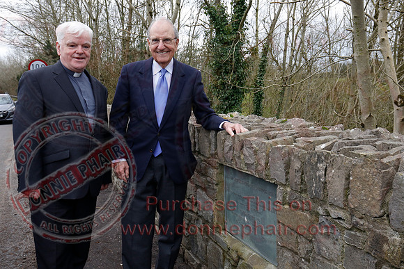 Senator George Mitchell returns to the Peace Bridge outside Belturbet 20 years after The Good Friday Agreement-95